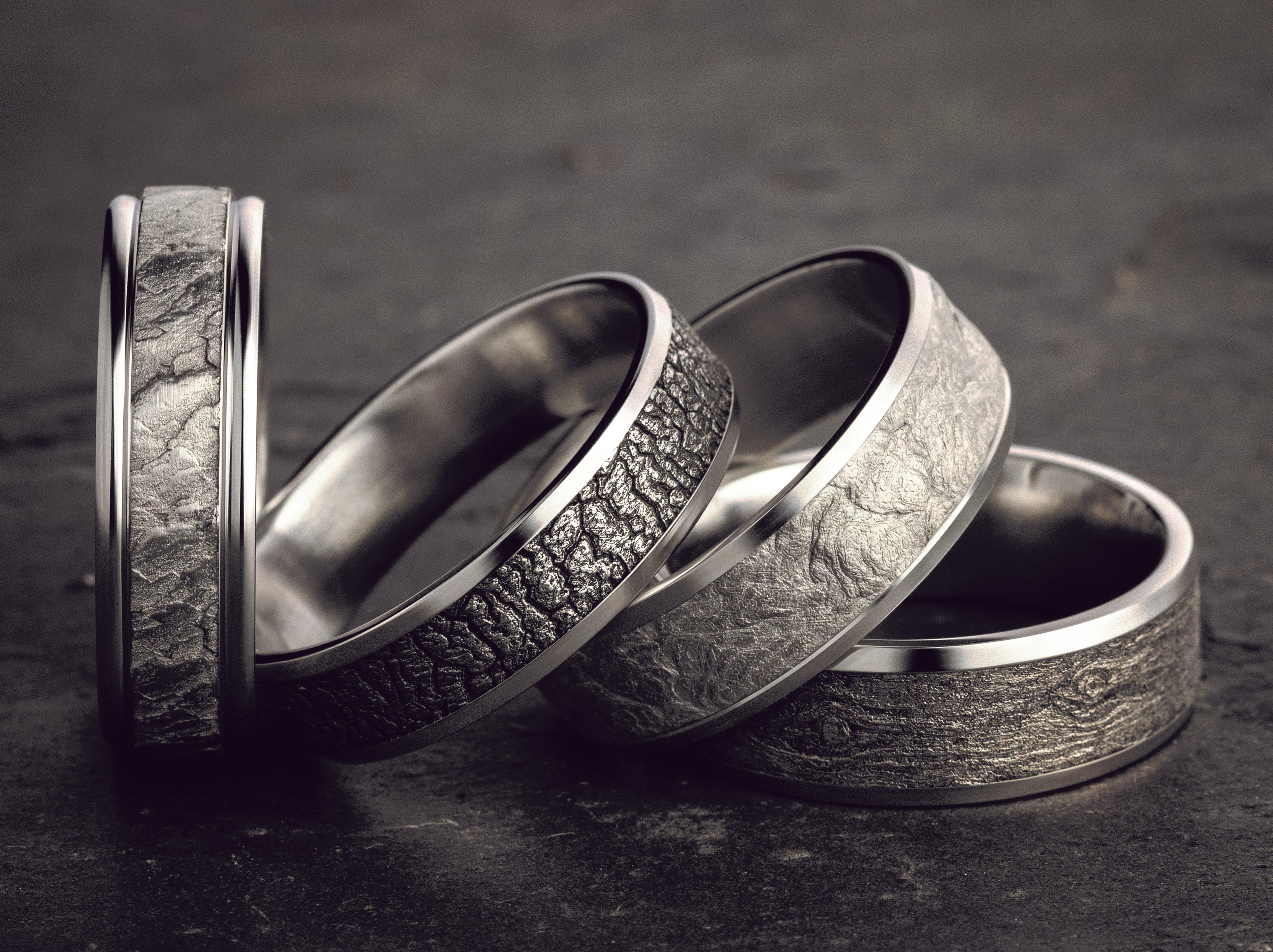 Twin Your Wedding Bands With The Pattern Engraved Bands