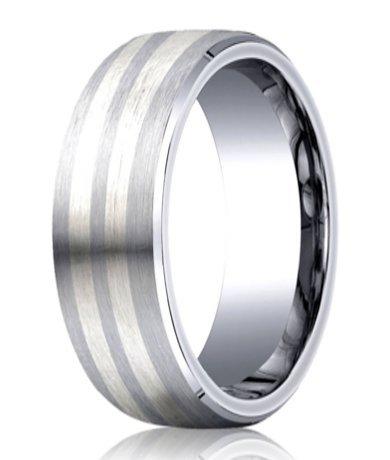 Cobalt Rings, popular Cobalt Promise Bands, Mirror Cobalt Wedding Ring USA Made Cobalt Ring : COB-7F-P